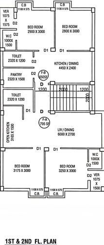  rajlakshmi-sreekunja Rajlakshmi Sreekunja Cluster Plan From 1st To 2nd Floor