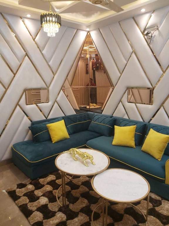 shantiniketan by aggarwal associates and builders Living Area