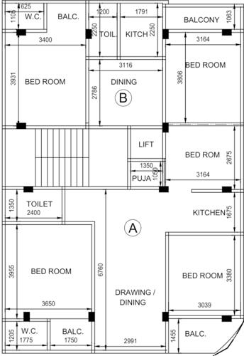  swabhumi-plaza Swabhumi Plaza Cluster Plan From 3rd To 4th Floor