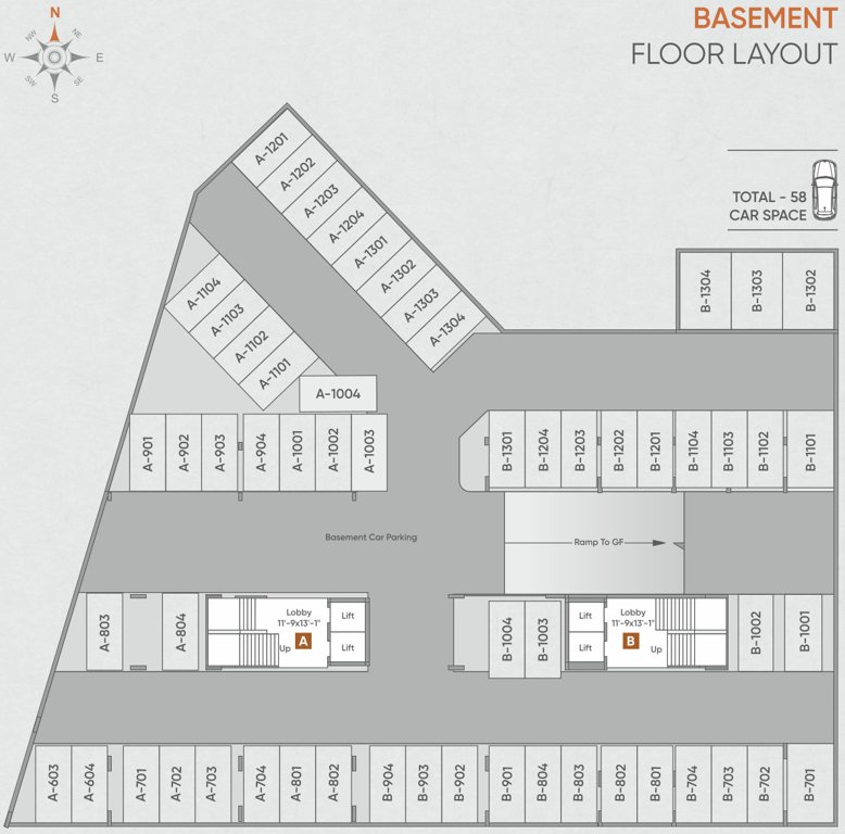  arise A, B Basement Cluster Plan