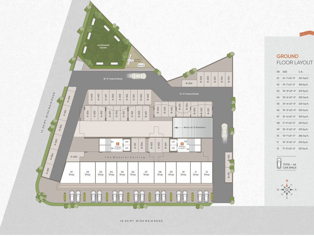  arise A, B Ground Cluster Plan