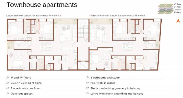  bilva-tree Bilva Tree Cluster Plan For 1st And 4th Floor