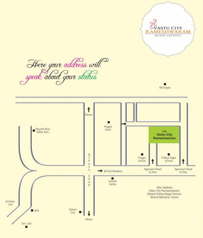 city rameshwaram phase 2 Location Plan