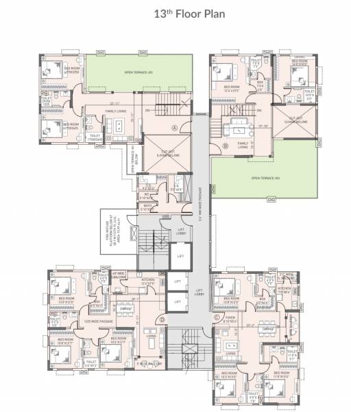 Inara Cluster Plan for 13th Floor inara Inara Cluster Plan for 13th Floor