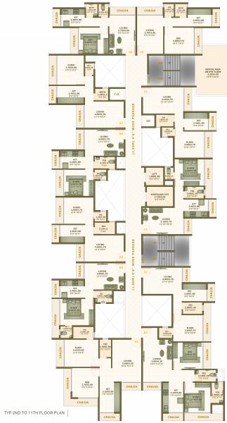 empire Shree Empire Cluster Plan From 2nd To 11th Floor