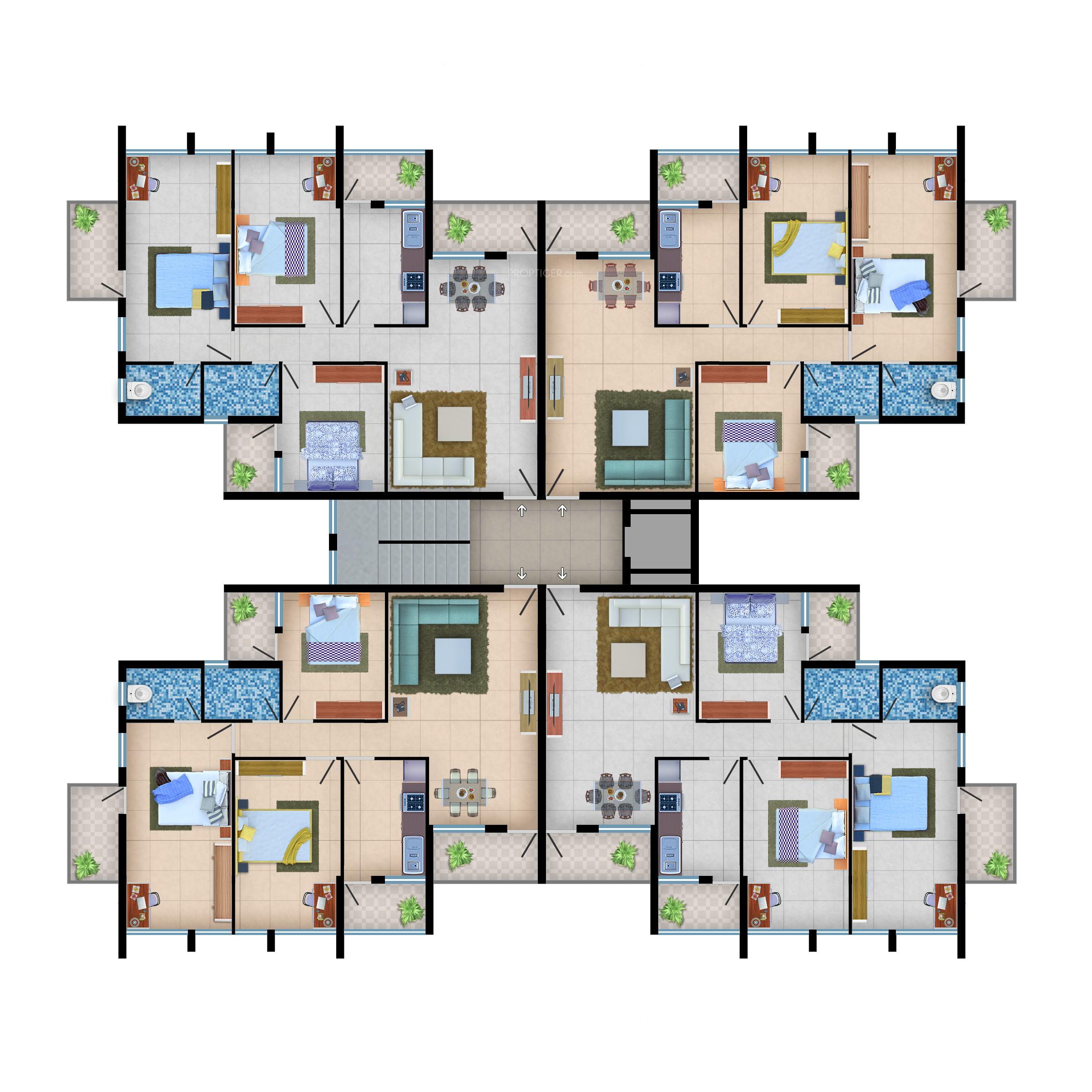  lotus avenue Cluster Plan