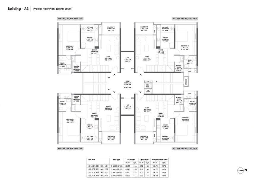  the midas residences Tower 1 Cluster Plan