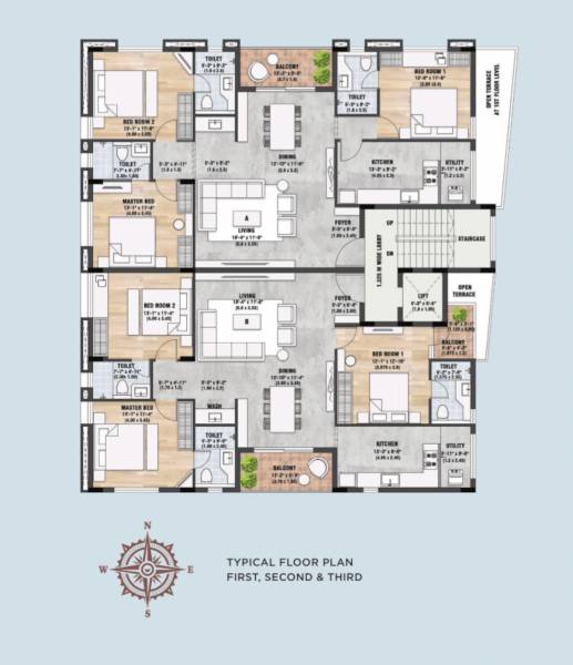  cynthia Cynthia Cluster Plan from 1st to 3rd Floor