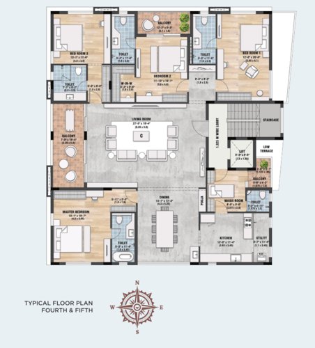  cynthia Cynthia Cluster Plan from 4th to 5th Floor