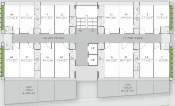  supremus-2 A Cluster Plan From 3rd To 8th Floor