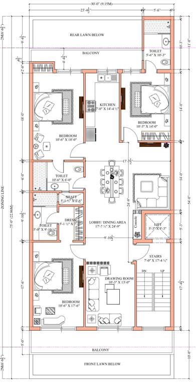 ultra luxury floors Ultra Luxury Floors Cluster Plan for Typical Floor