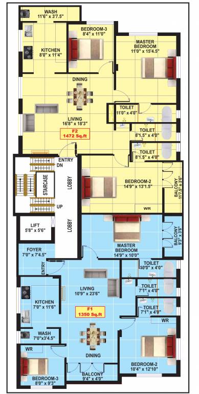  shivani Shivani Cluster Plan for 1st Floor