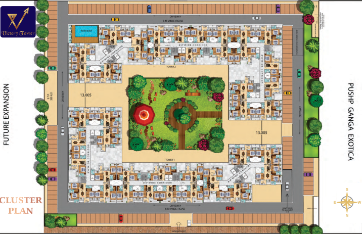  victory tower Tower 1 Cluster Plan