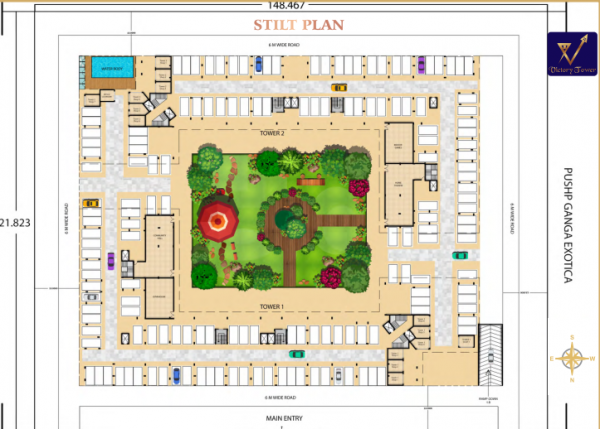  victory-tower Tower 2 Cluster Plan For Stilt Plan