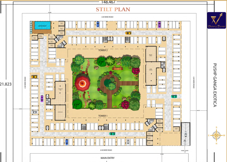  victory tower Tower 2 Cluster Plan For Stilt Plan