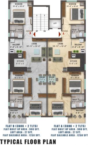  kailash-cooperative-housing-society Kailash Cooperative Housing Society Typical Cluster Plan