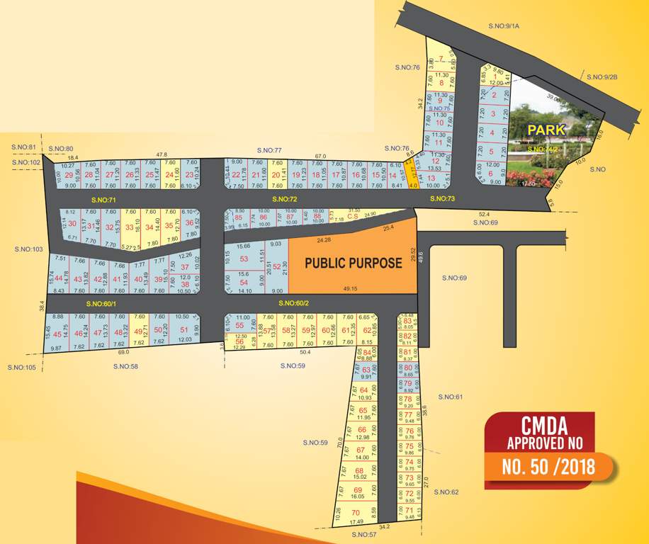 villa plots Layout Plan