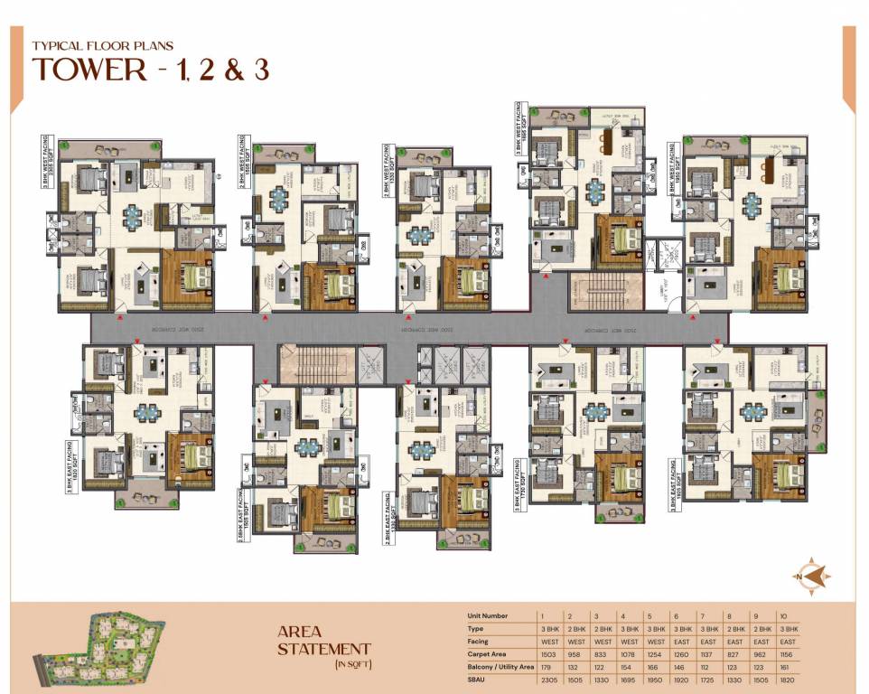  bhuvi Tower 6 Cluster Plan