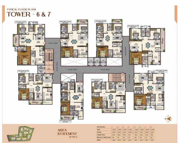  bhuvi Tower 7 Cluster Plan