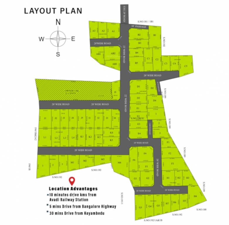  balaji avenue Layout Plan