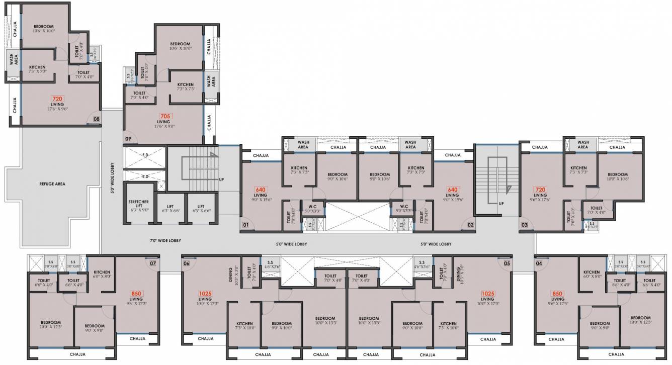  qa riverfront QA Riverfront Cluster Plan from 8th And 11th Floor