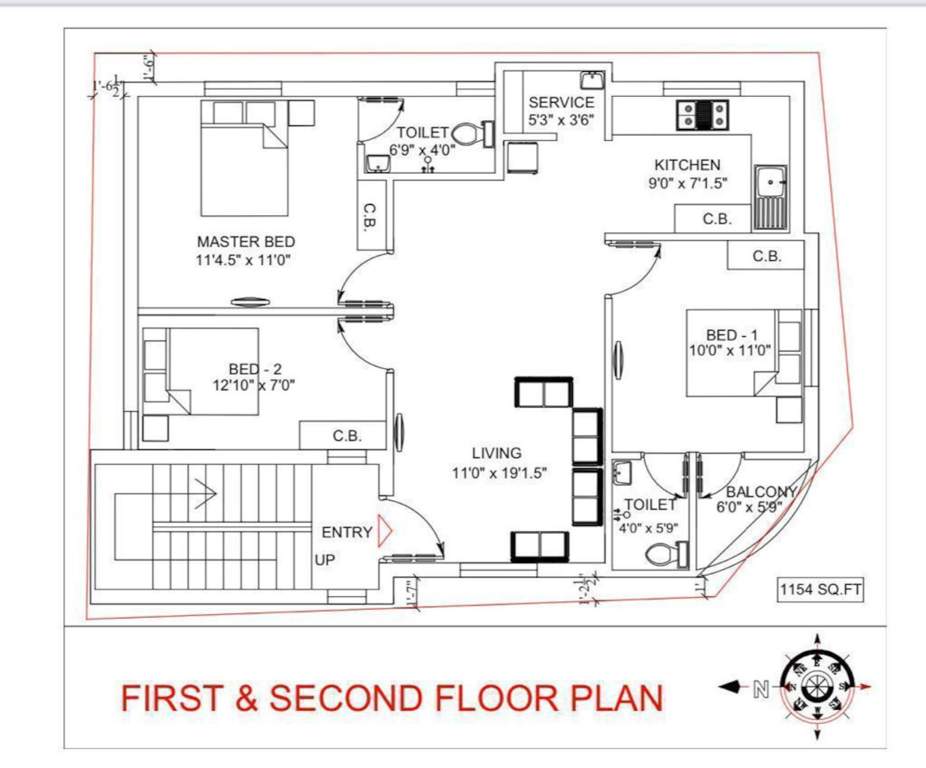  sairupa Sai Rupa Cluster Plan from 1st to 2nd Floor