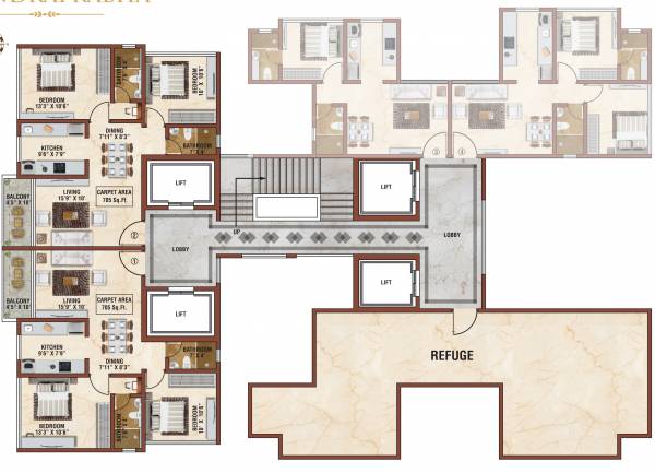  chandraprabha 10Th Floor Chandraprabha Cluster Plan