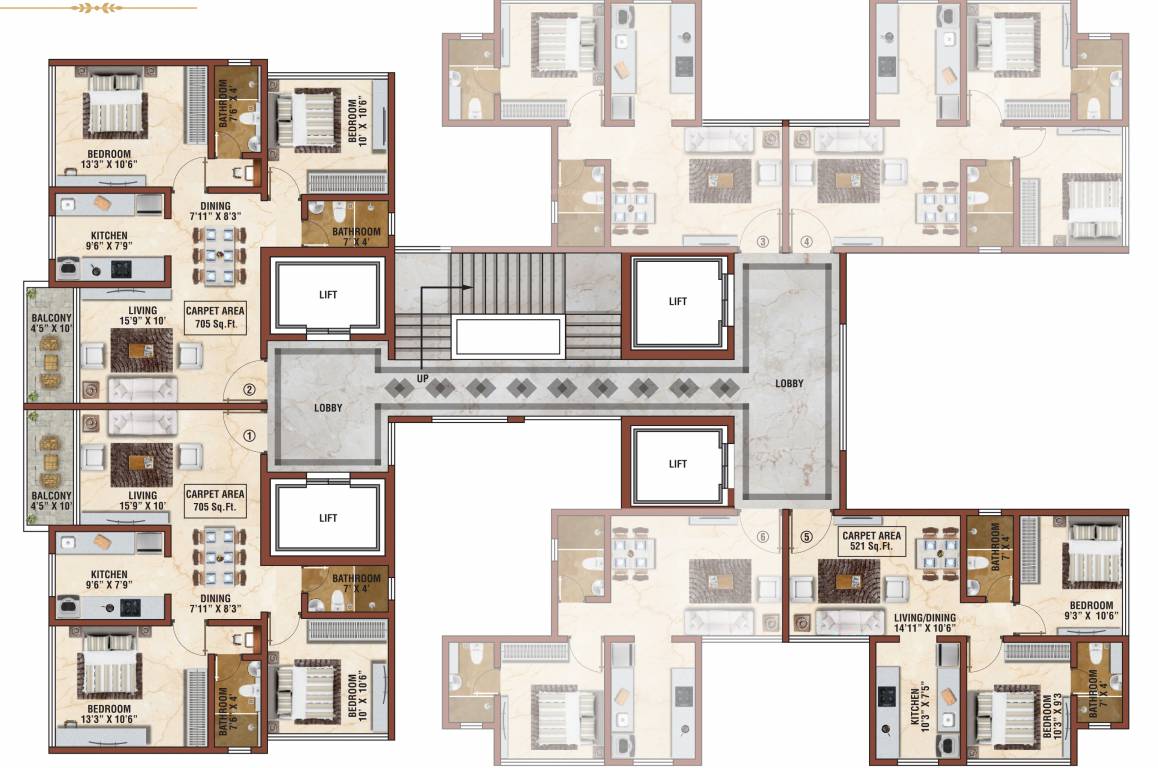  chandraprabha 11th Floor Chandraprabha Cluster Plan