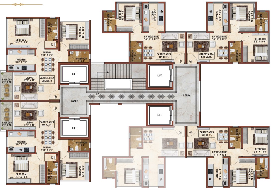  chandraprabha 13Th Floor Chandraprabha Cluster Plan