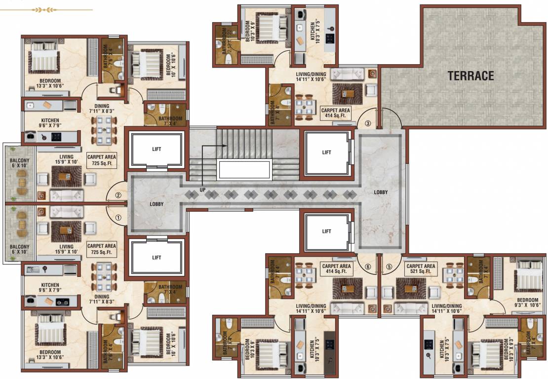  chandraprabha 16Th Floor Chandraprabha Cluster Plan