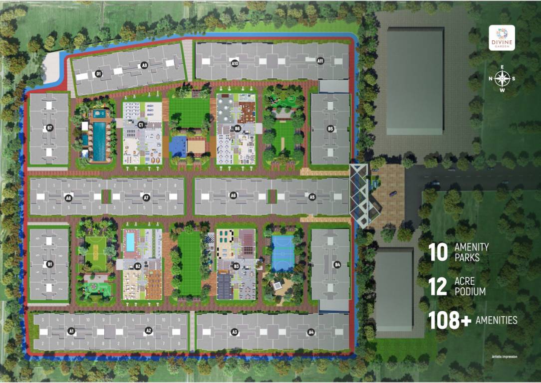  divine garden Master Plan
