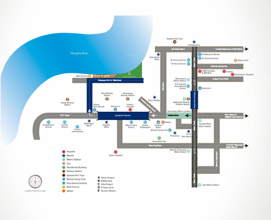 the royal ganges Location Plan