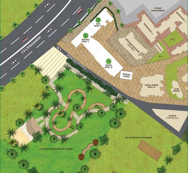  woods-platina-wing-d-oak-tower Layout Plan