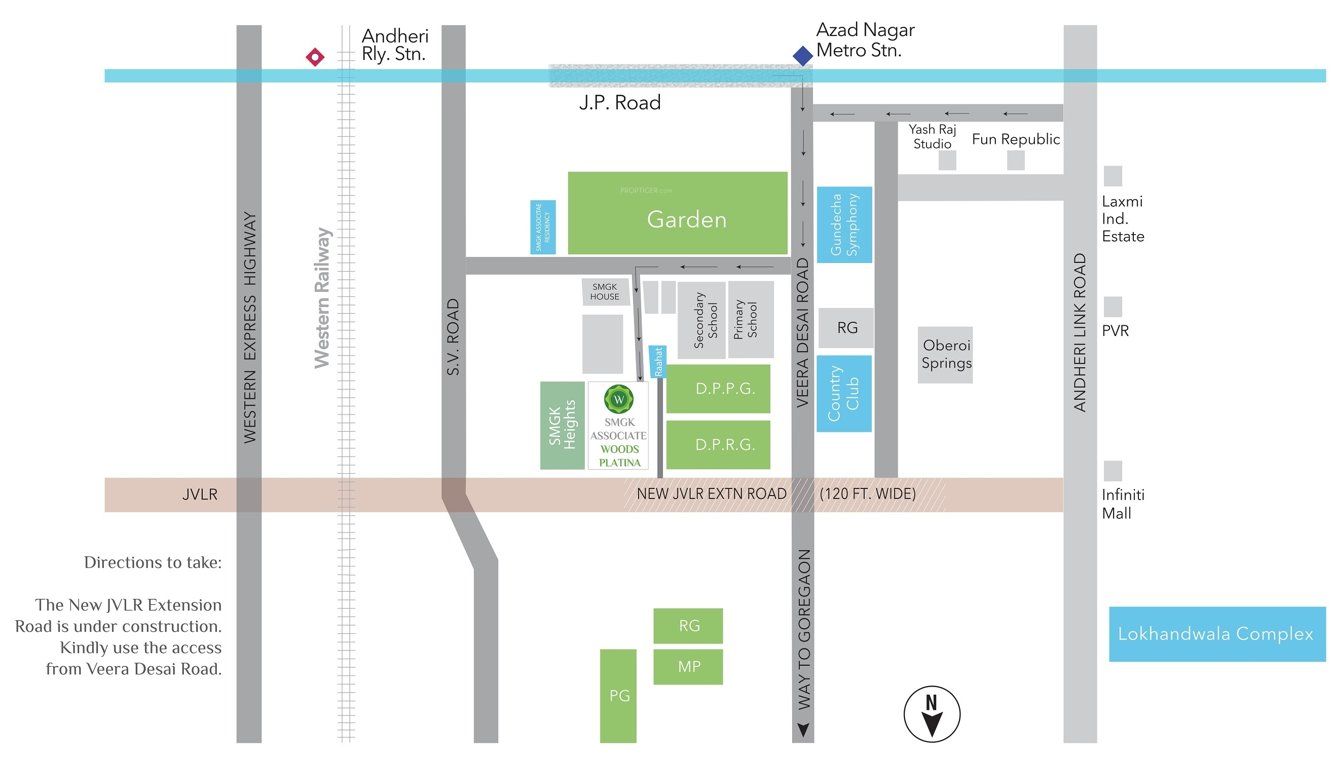  woods platina wing d oak tower Location Plan