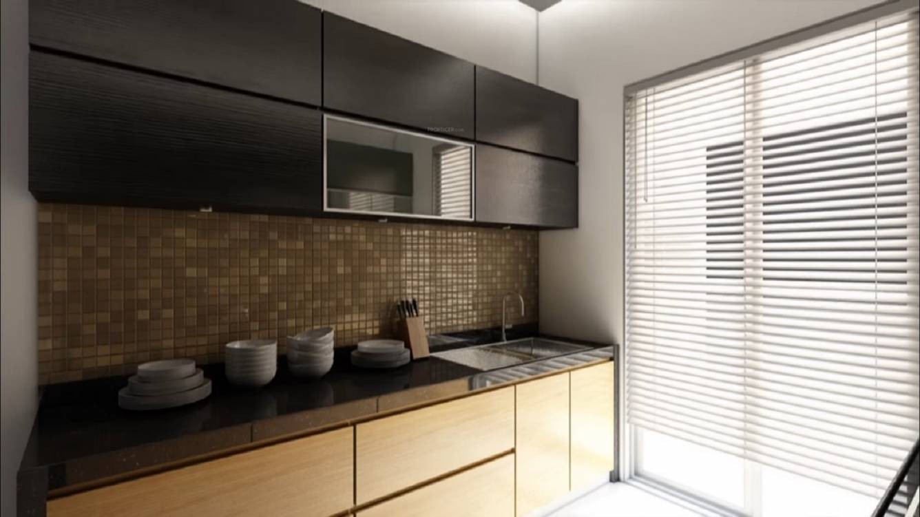  woods platina wing d oak tower Kitchen