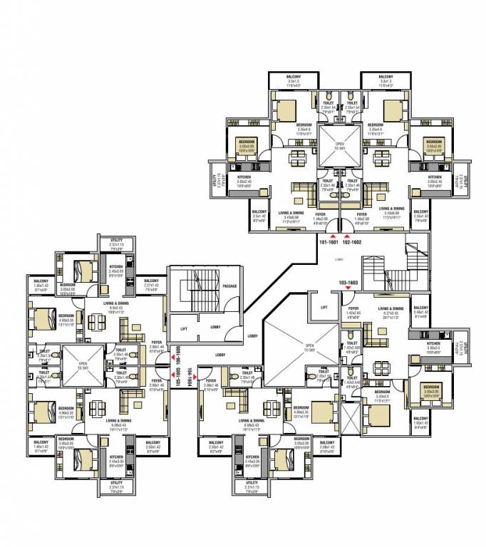 leverage green heights Tower 1 Cluster Plan