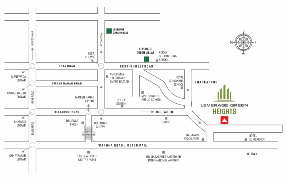 leverage green heights Location Plan