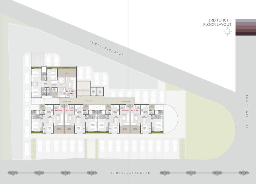  majestic heights Majestic Heights Cluster Plan from 3rd to 10th Floor