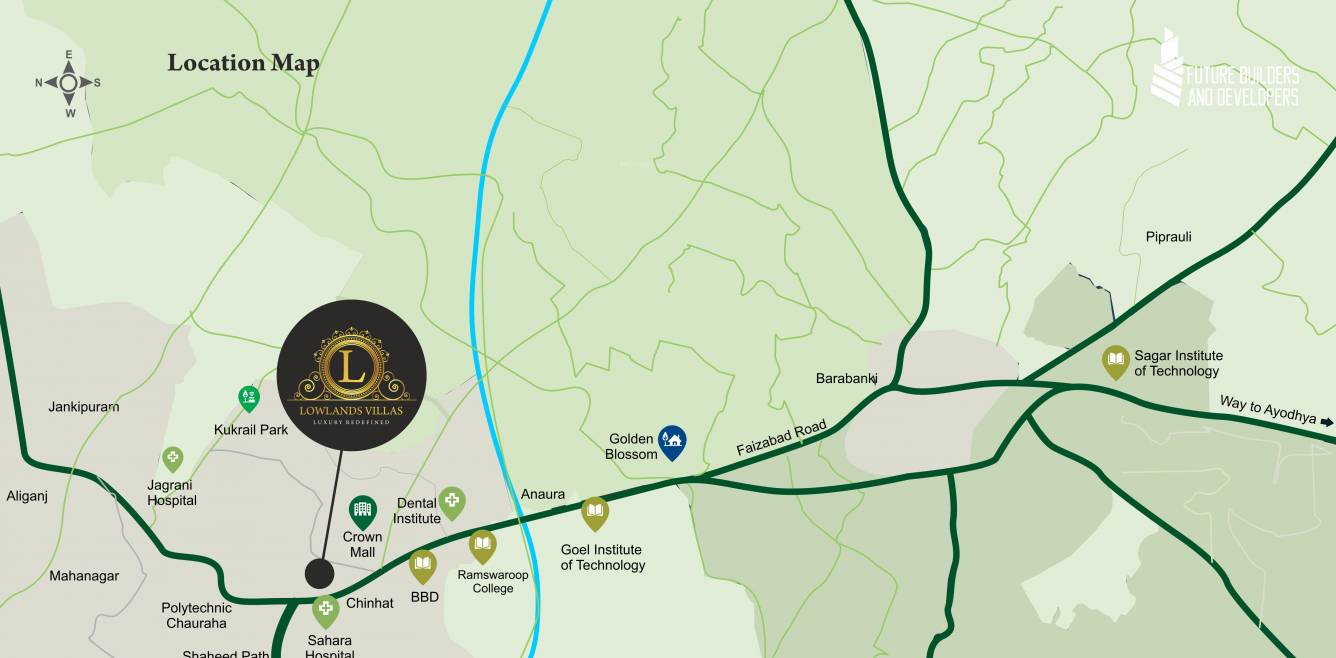  lowlands villas Location Plan