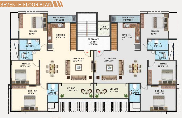  advait apartment Advait Apartment Cluster Plan