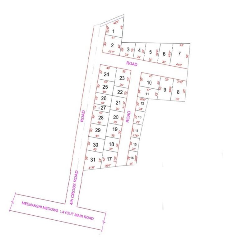  vishalakshi meadows Layout Plan