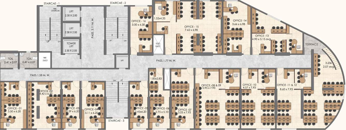  lake view V 10 Lake View Building No 1 Cluster Plan