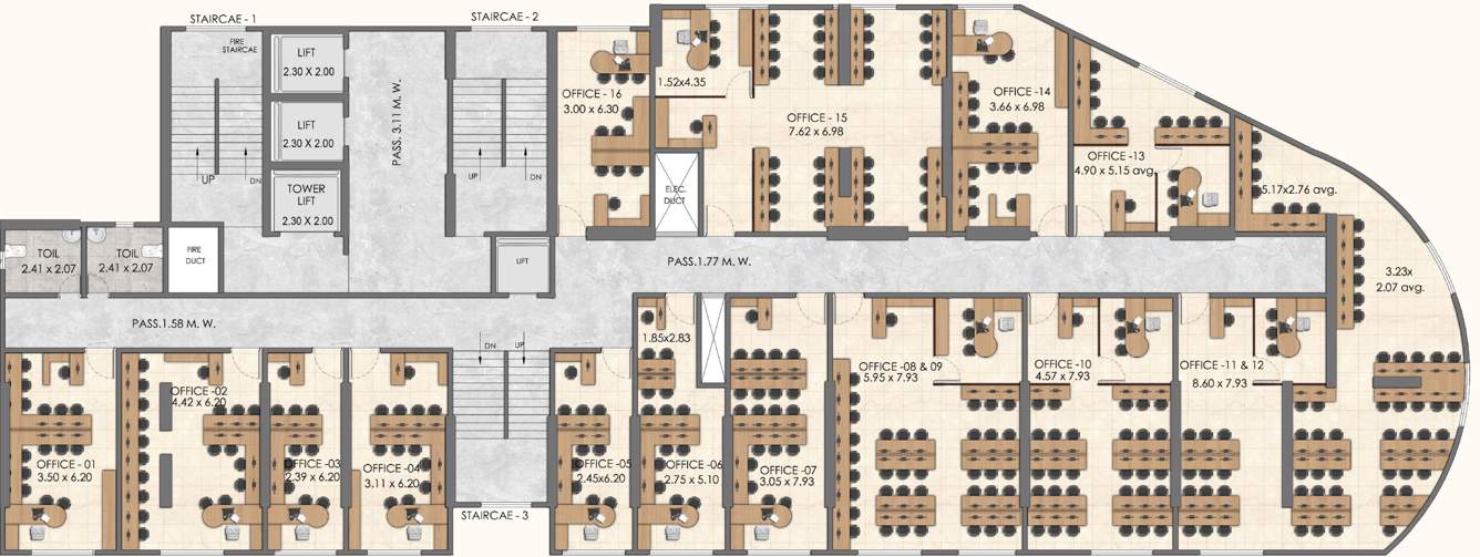  lake view V 10 Lake View Building No 1 Cluster Plan