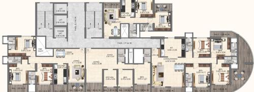  lake-view V 10 Lake View Building No 1 Cluster Plan