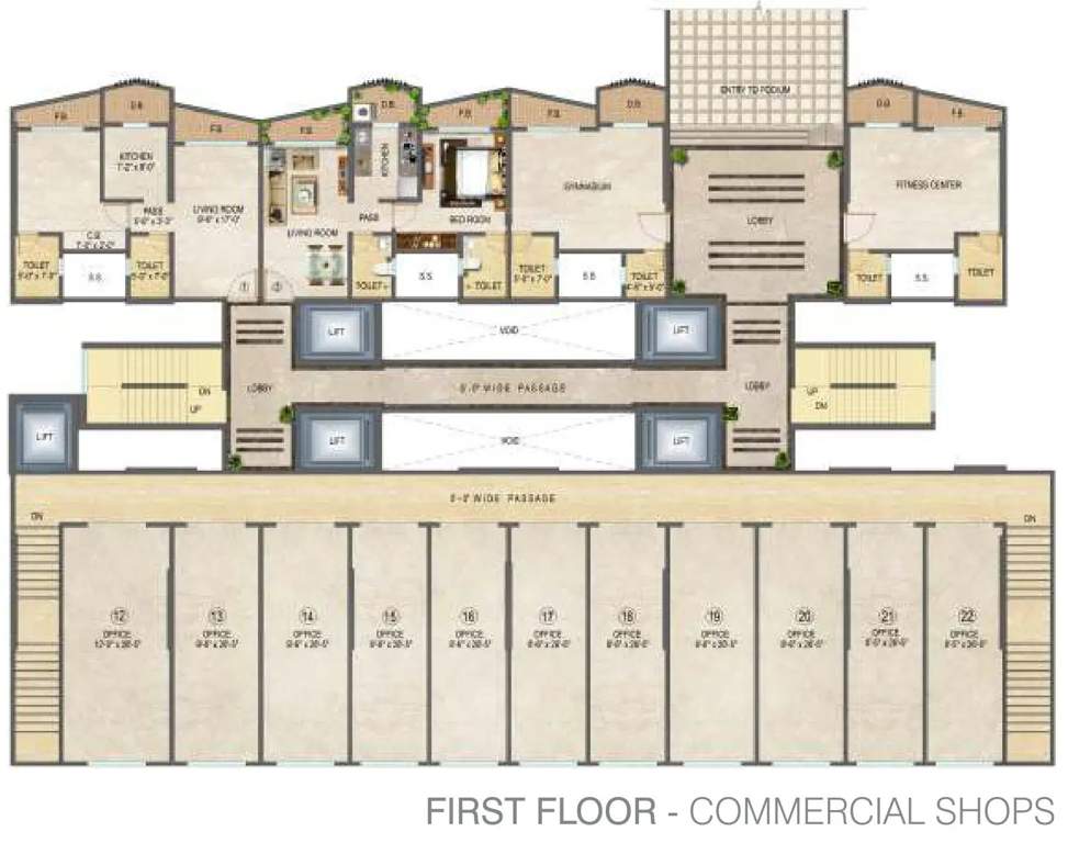  exotica Exotica Cluster Plan For 1st Floor