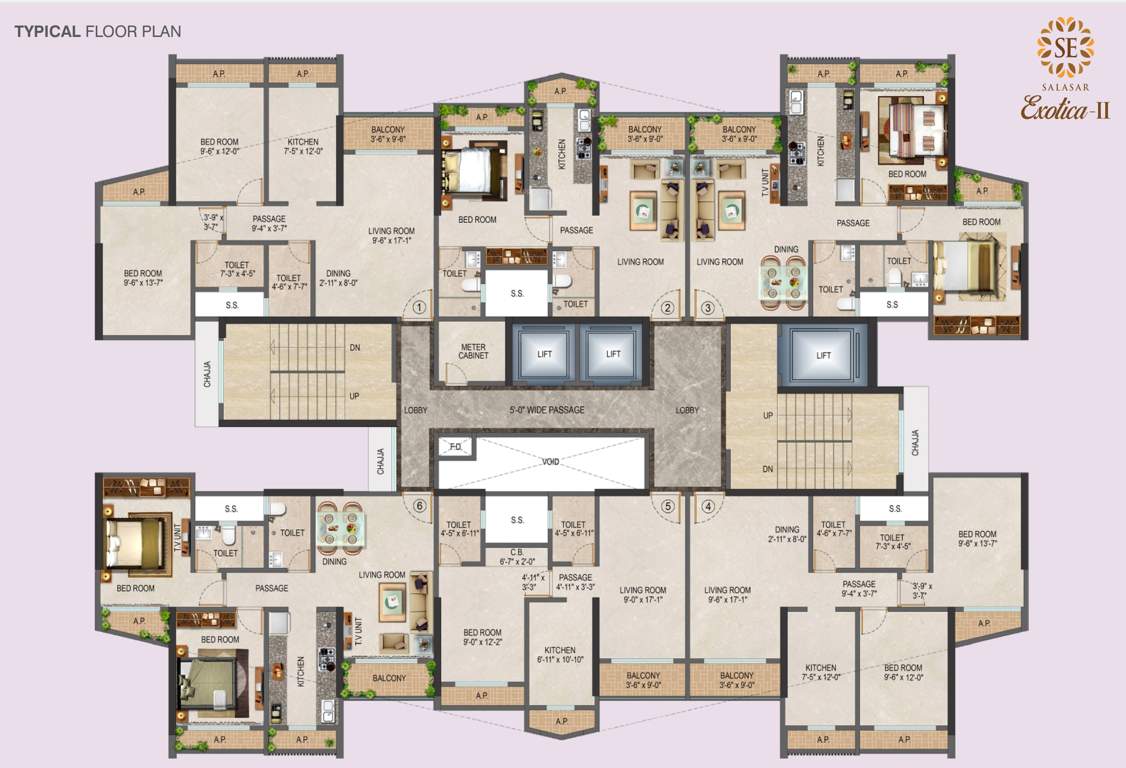  exotica Exotica II Typical Cluster Plan