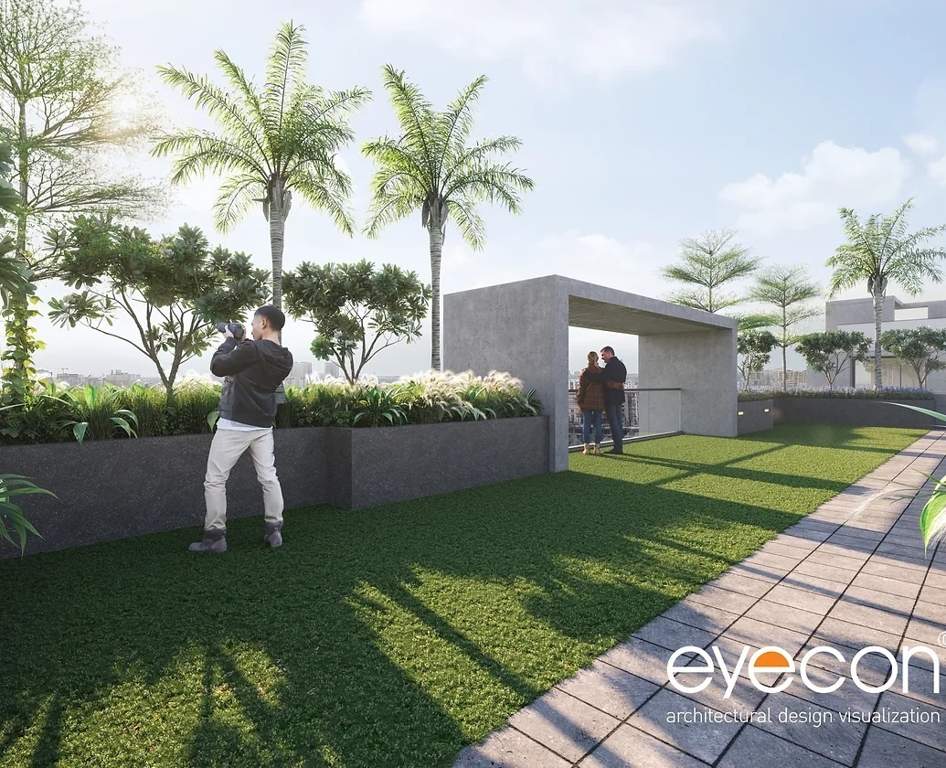  vraj metropolis south Landscape Garden and Tree Planting