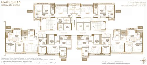  magnolias-neelkanth-greens Building F Cluster Plan