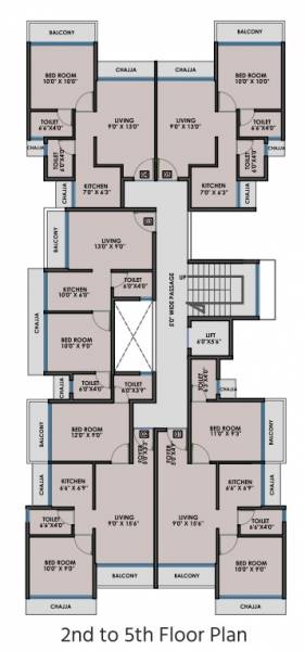  chalet Chalet Cluster Plan
