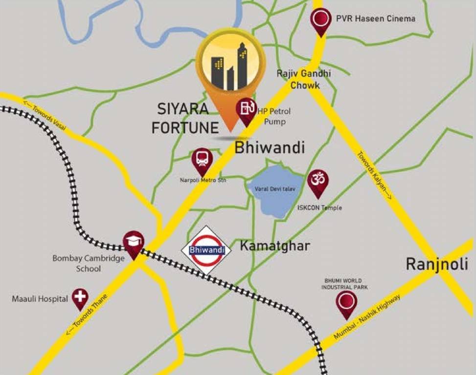  siyara fortune b building Location Plan